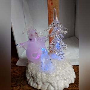 Ice Sculpture Changing Colors light up effects.